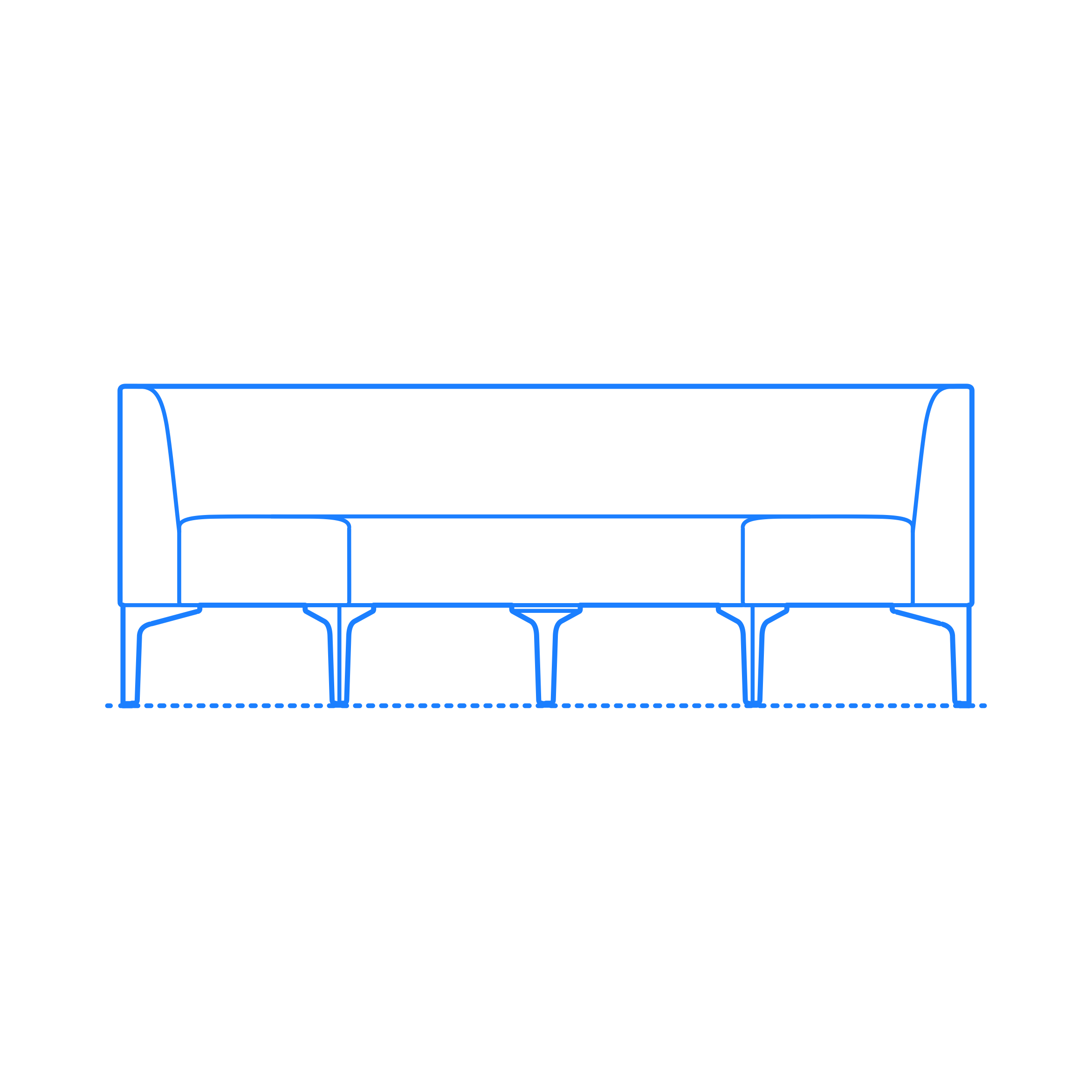 Furniture Benches Symbol Bench Curve Back Laser Cut Svg File Free Vectors